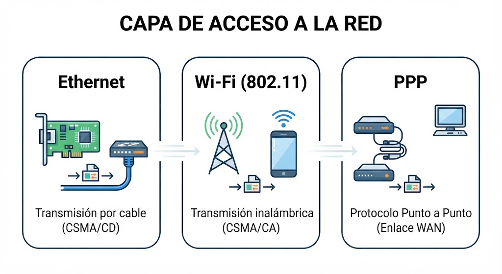 Capa Acceso a la Red - Medios Físicos y Direcciones MAC