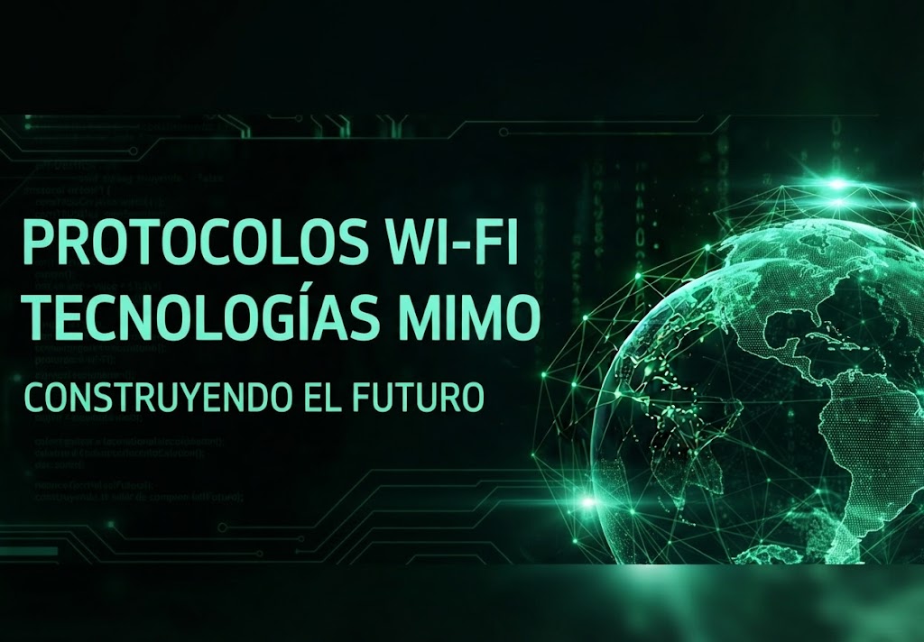 Router Wi-Fi con antenas, representando los primeros estándares inalámbricos 802.11a y 802.11b.